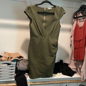 Charlotte russe dark green dress